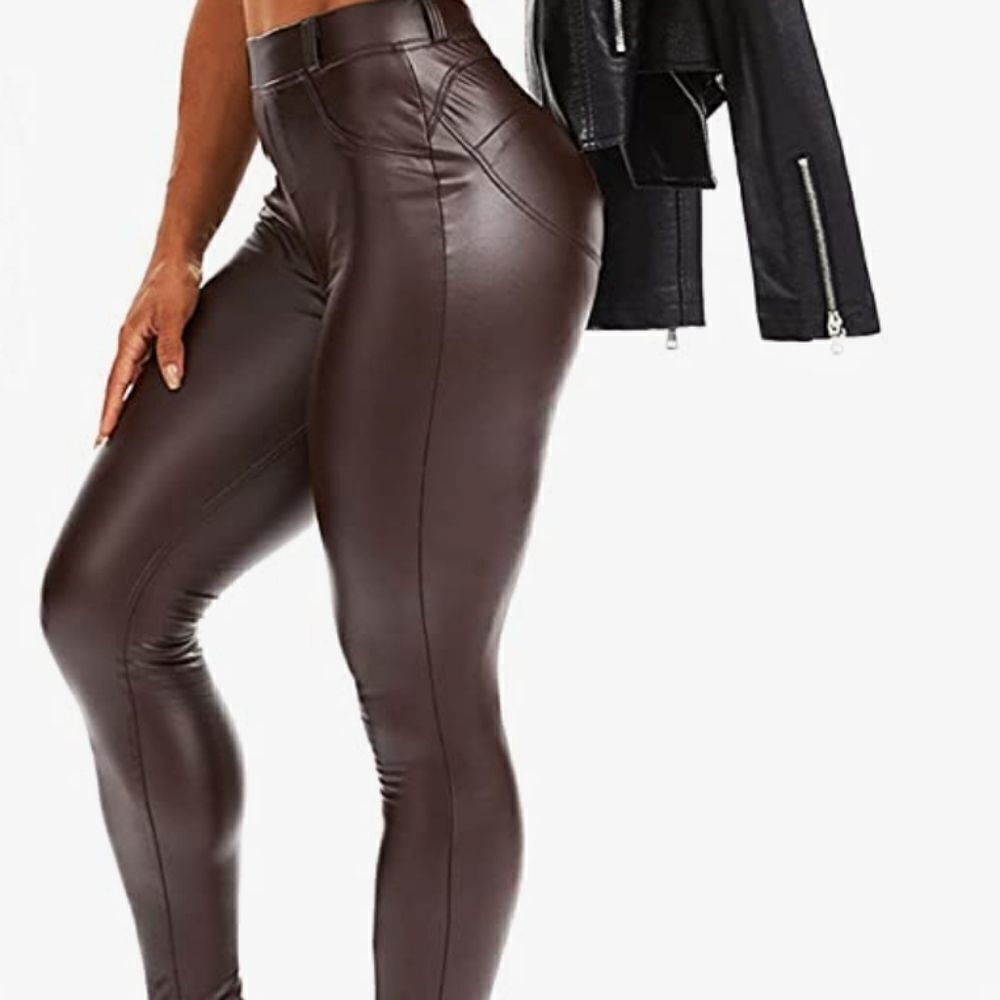 NWOT SEASUM Leather Pants for Women Faux Leather Leggings Sexy